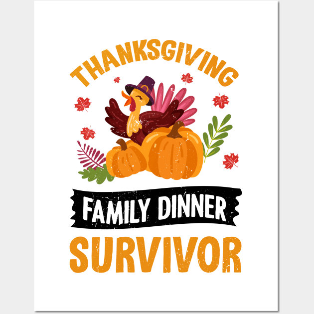 Thanksgiving Turkey,Funny Men Women Thanksgiving,Dabbing Turkey,Autumn Fall Wall Art by KRMOSH